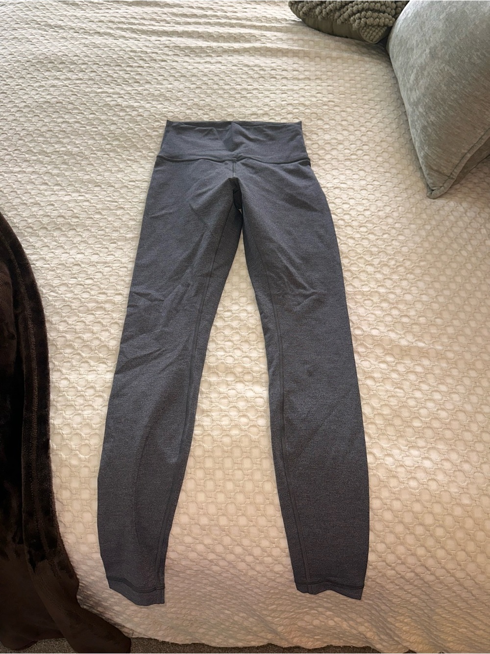 lululemon athletica charcoal gray high-waist leggings